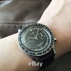 Ultra Rare Vintage Yema Rallye Black Out Chronograph watch