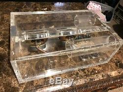 Ultra Rare vintage Bose Acoustic Mass passive subwoofer in clear 5/8 acrylic