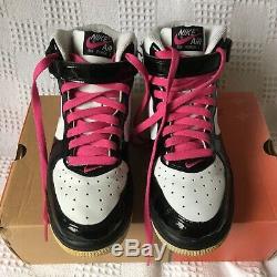 Ultra rare 2004 Vintage Nike Air Force 1 One Mid Dunk UK 5.5 patent pink
