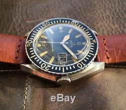 Ultra rare Vintage diver Omega Seamaster 300 166.024 with stunning gilt dial
