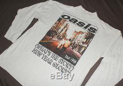 Ultra rare grail vtg OASIS 1996 TOUR T Shirt concert Brit Pop Rock M/L Authentic