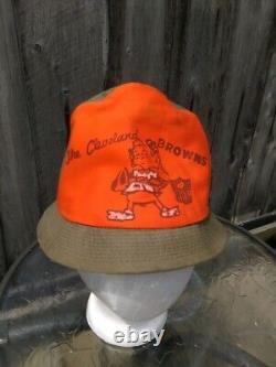 Ultra rare vintage NFL Cleveland Browns Hat Brownie The Elf