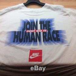 Ultra rare vintage Nike Instant Karma Human Race Tee in XL 1990s John Lennon