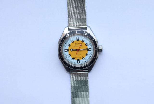 Ultra Rare Vintage Watch Vostok Amphibian Diver Banana Ussr Military Soviet