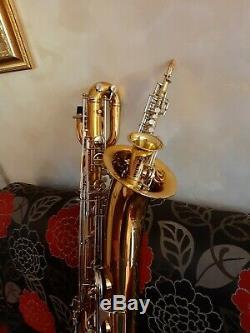 Ultra rare vintage curved Sopranino Saxophone Eb, hanmade sax Prof. Orsi Milano