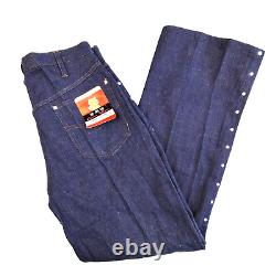 Ultra rare vintage jeans Golden Horse W32 NWT Made in China 70's Blue Denim