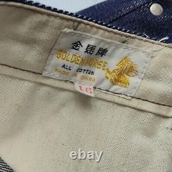 Ultra rare vintage jeans Golden Horse W32 NWT Made in China 70's Blue Denim