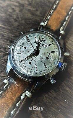 Ultra rare vintage watch GALLET DAT0-COMPAX Ref. 998 cal. Valjoux 72C