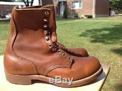 VINTAGE 1960's, NEW, ULTRA RARE RED WING 947 HERITAGE WORK BOOTS, DEAD STOCK