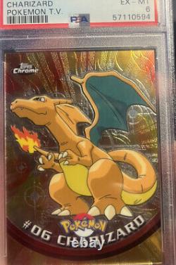 VINTAGE 2000 Pokemon Card Charizard Topps Ultra Rare Holo #6 PSA 6