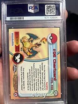 VINTAGE 2000 Pokemon Card Charizard Topps Ultra Rare Holo #6 PSA 6