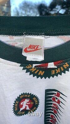 VTG 90s Bootleg Nike ACG All Over Print Shirt Size Laege ULTRA RARE Made In USA