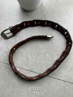 Versace Medusa Ultra Rare Vintage Leather Belt Men's Size ONE SIZE
