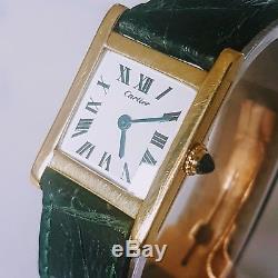 Very Rare Vintage Cartier Tank Normale ultra thin with Jaeger Lecoultre mvmt