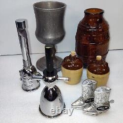 Very Unique 12 pc. Group of 6 Rare & Ultra Rare VIntage Bar/Pub related items