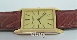 Vintage 18k PATEK PHILIPPE Unisex Ultra-Thin Winding Watch Ref 3491 RARE EXLNT