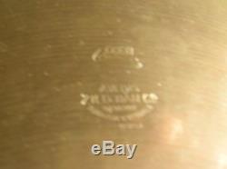 Vintage 1948 Ultra Rare Zildjian Trans Stamp Extra Thin 15 Hi Hat Cymbals SUPER