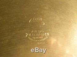 Vintage 1948 Ultra Rare Zildjian Trans Stamp Extra Thin 15 Hi Hat Cymbals SUPER