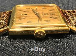 Vintage 1961 Hamilton 14k Gold Sherwood M Wood Dial Men's Wrist Watch Ultra Rare