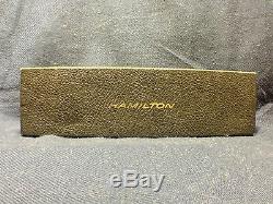 Vintage 1961 Hamilton 14k Gold Sherwood M Wood Dial Men's Wrist Watch Ultra Rare