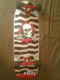 Vintage 1984 Powell Peralta RIPPER Complete Skateboard Ultra Rare Silver & Red