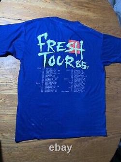 Vintage 1985 Whodini Fresh Tour Shirt T-shirt ULTRA RARE GLOW-IN-THE-DARK L USA