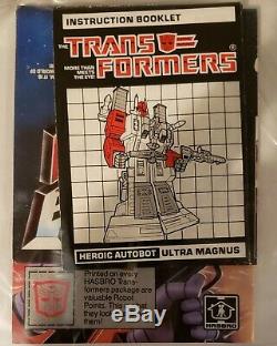 Vintage 1986 Transformers Ultra Magnus Autobot Hasbro G1 Very Rare