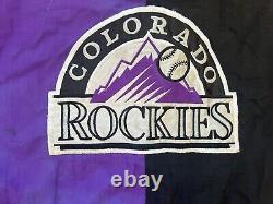 Vintage 1990s Colorado Rockies Starter Jacket XL Ultra Rare MLB