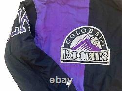 Vintage 1990s Colorado Rockies Starter Jacket XL Ultra Rare MLB