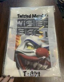 Vintage 1998 TWISTED METAL III Playstation Game promo T-Shirt. Ultra Rare XL Tee