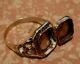 Vintage 40's Wwii Deco Rare Poison Peel Oficer Gold 14k Ring Size 9 Ultra Rare