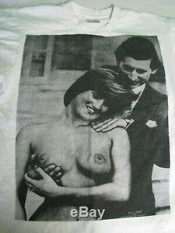 Vintage 80s Princess Diana Topless Savage Shirts Amsterdam T-Shirt Ultra-Rare