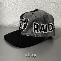 Vintage 90's ULTRA RARE! Los Angeles Raiders ANNCO Snapback 100% WOOL Hat NWOT