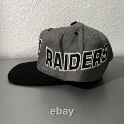 Vintage 90's ULTRA RARE! Los Angeles Raiders ANNCO Snapback 100% WOOL Hat NWOT