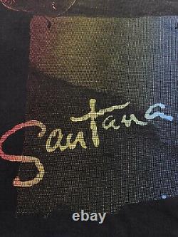 Vintage 90s Carlos Santana ULTRA RARE Shirt All Over Print Concert Tour XL Tee