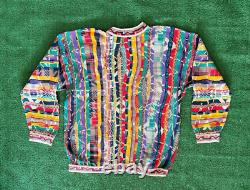 Vintage 90s Coogi Sweater XL Made In Australia Multicolor Biggie ULTRA RARE