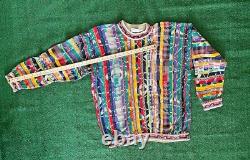 Vintage 90s Coogi Sweater XL Made In Australia Multicolor Biggie ULTRA RARE
