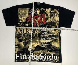 Vintage 90s El Tri Ultra Rare T shirt Fin De Siglo Alex Lora XL All Over Print