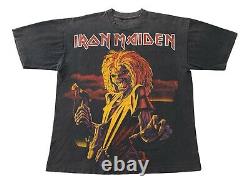 Vintage 90s IRON MAIDEN ULTRA RARE 1996 Latin American Tour Eddie XL T Shirt AOP