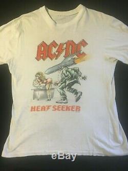 Vintage ACDC T Shirt HEATSEEKER 1988 Ultra Rare