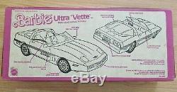 Vintage Barbie Ultra Vette NIB Sealed Corvette metallic Pink CAR Original Rare