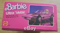 Vintage Barbie Ultra Vette NIB Sealed Corvette metallic Pink CAR Original Rare