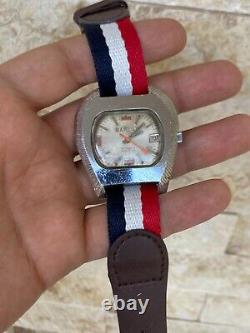 Vintage Barlux Super Watch Automatic 21 J Gents Ultra Rare 45 MM Jumbo 1970's