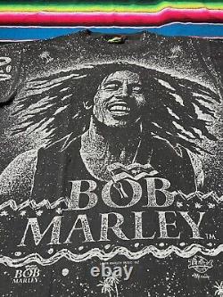 Vintage Bob Marley 90s 80s One Love AOP Shirt ULTRA RARE XL JamaicanStyle Single