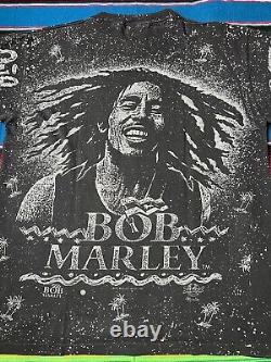 Vintage Bob Marley 90s 80s One Love AOP Shirt ULTRA RARE XL JamaicanStyle Single