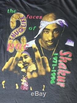 Vintage Bootleg Tupac Shakur Rap Tee 90´s Ultra Rare