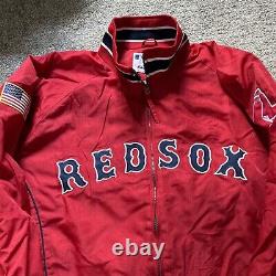Vintage Boston Red Sox Jacket Majestic Dugout Lined Ultra Rare Xl MLB