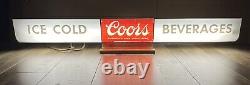 Vintage COORS ULTRA RARE Sign LightUp Union Labels Everbrite Mfg. 58