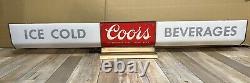 Vintage COORS ULTRA RARE Sign LightUp Union Labels Everbrite Mfg. 58