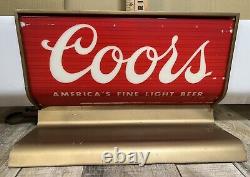 Vintage COORS ULTRA RARE Sign LightUp Union Labels Everbrite Mfg. 58